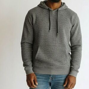 Hudson & Barrow Men’s Size 2X Gray Textured Hoodie